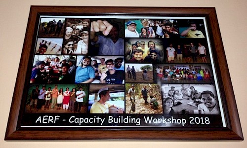 Framed collage of the Capacity Building Workshop.