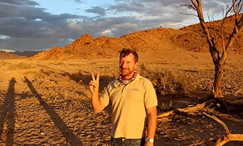 Mike Chedester at the Namib Naukluft Park.