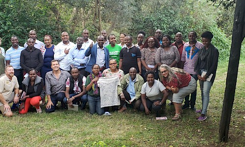 Building Community Conservation Success Workshop Group photo in Kenya